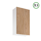 Winkelküche - L Form Sorento - Weiß Sonoma Eiche - K41-G360×220 cm - ROYAL24_MARKT