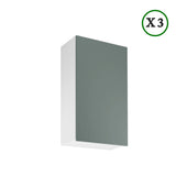 Küchenzeile - Sorento - Weiß Grün (Matt) - K44-G420 cm - ROYAL24_MARKT