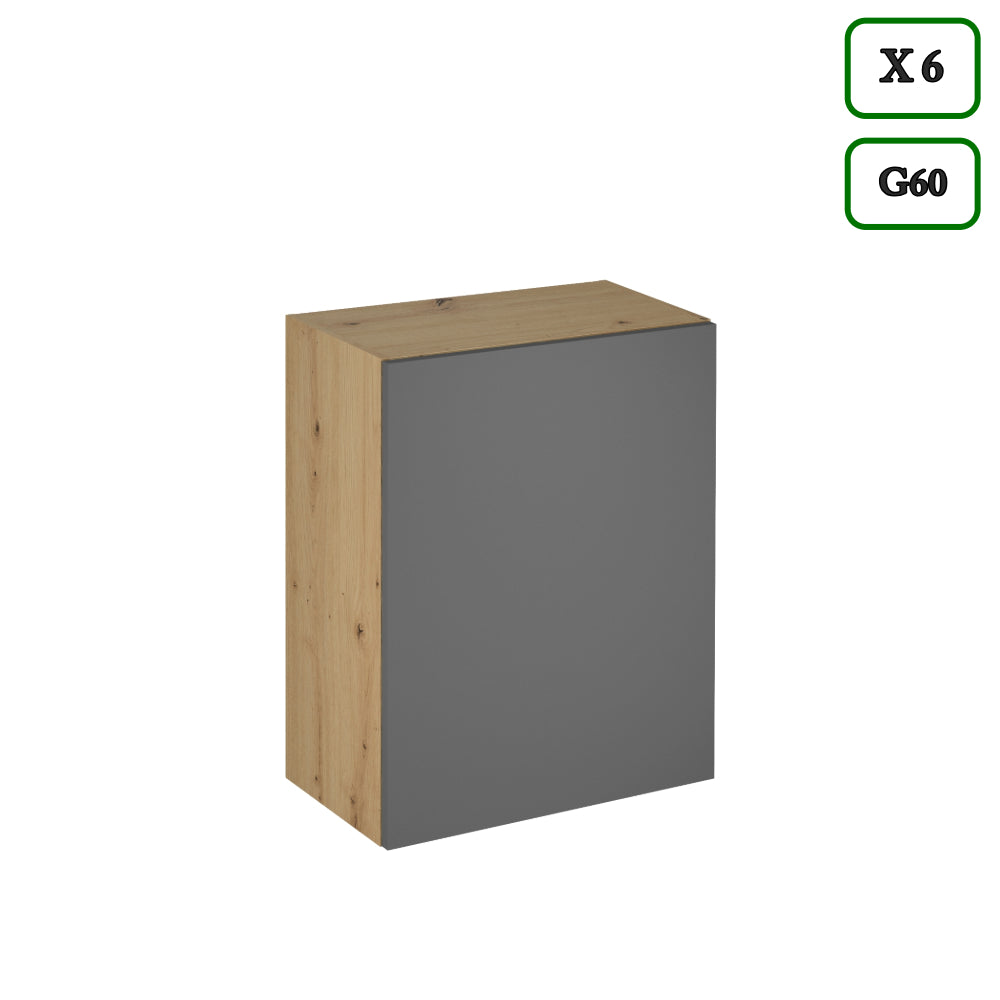 Küchenzeile - K106-G860 - Langen Grau - Design für höchste Ansprüche - ROYAL24_MARKT