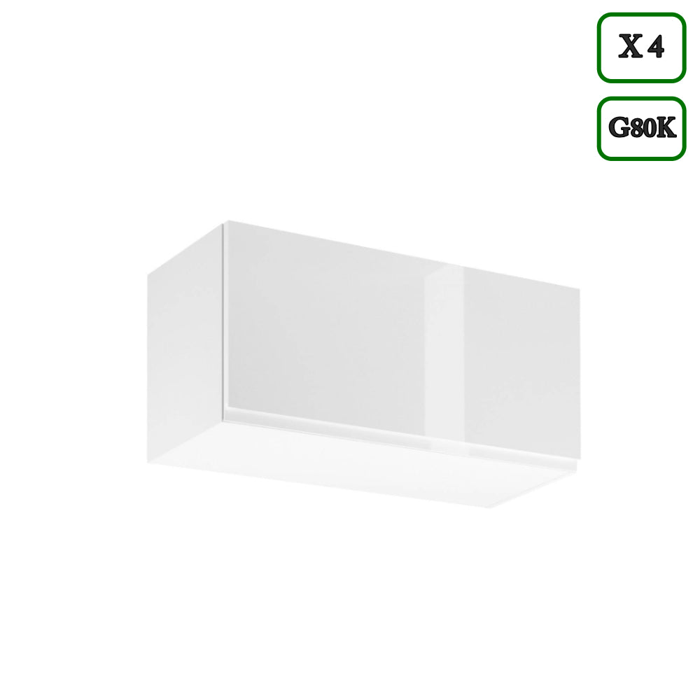 Winkelküche K92-G350 - Aspen Weiß - Schlicht, funktional und elegant - ROYAL24_MARKT