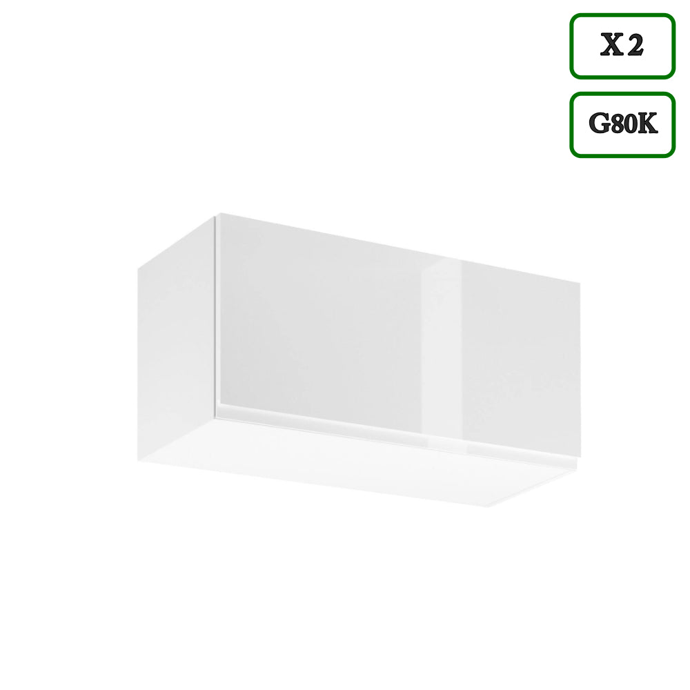 Küchenzeile in U-Form K102-G780 - Aspen Weiß - Rundum gut organisiert - ROYAL24_MARKT