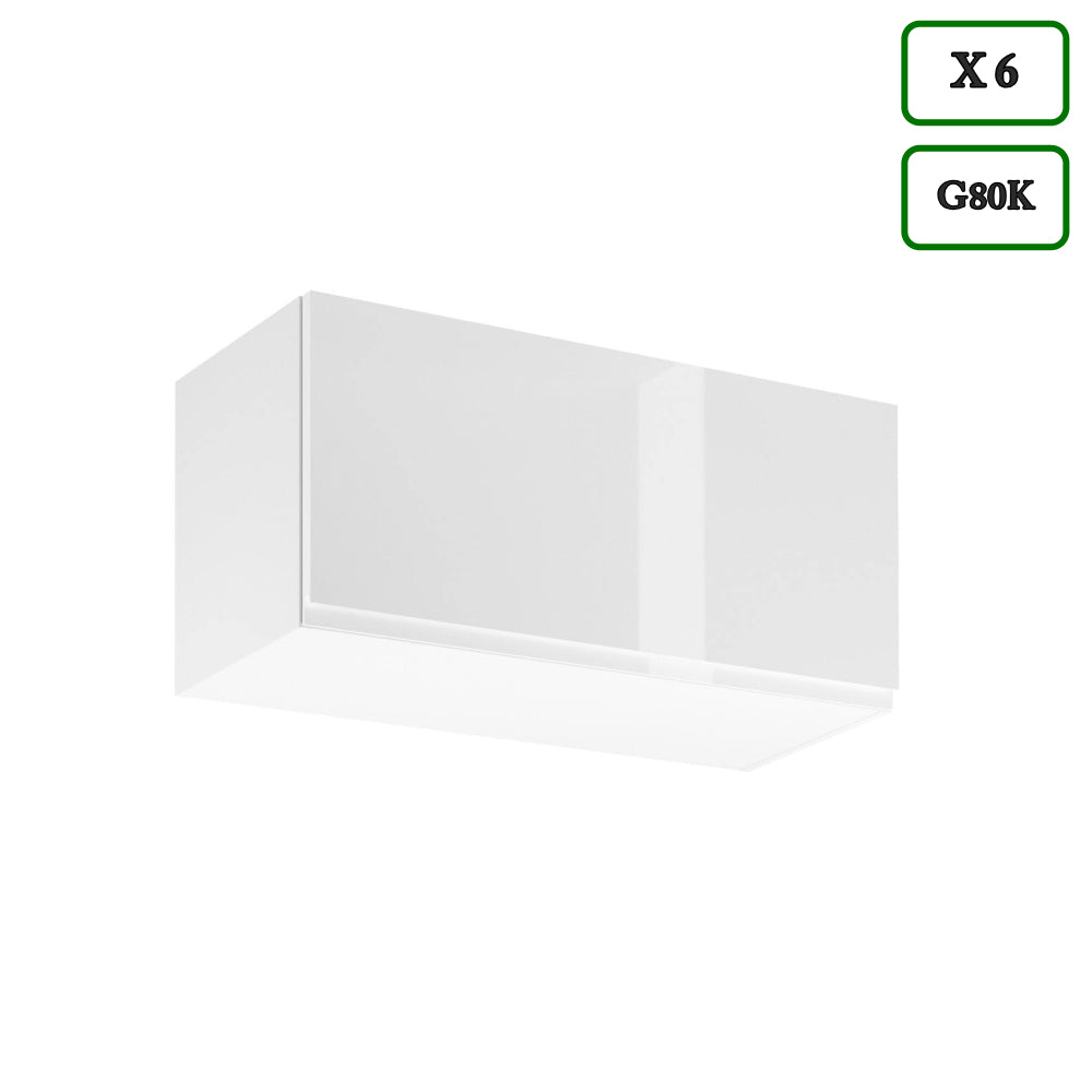 Küchenzeile - Aspen - Weiß (Hochglanz) - K47-G360 cm. - ROYAL24_MARKT