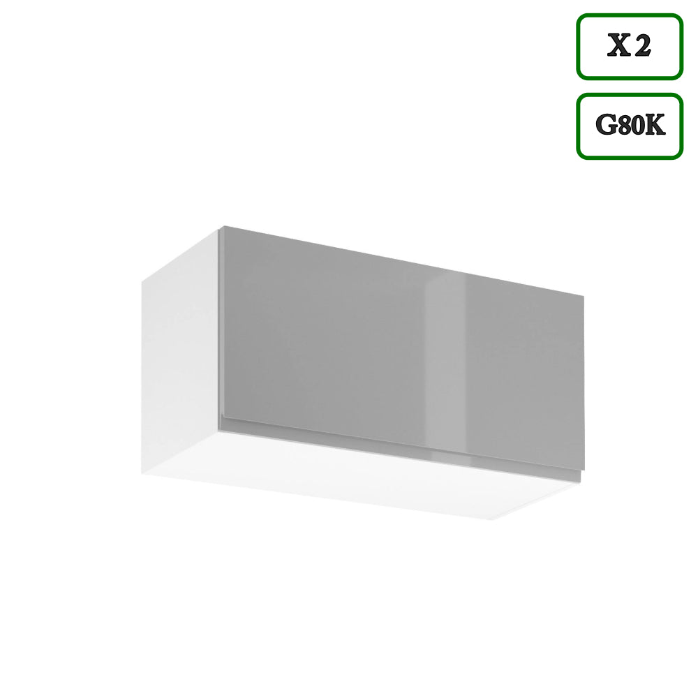 Küchenzeile in U-Form K102-G780 - Aspen Grau - Rundum gut organisiert - ROYAL24_MARKT