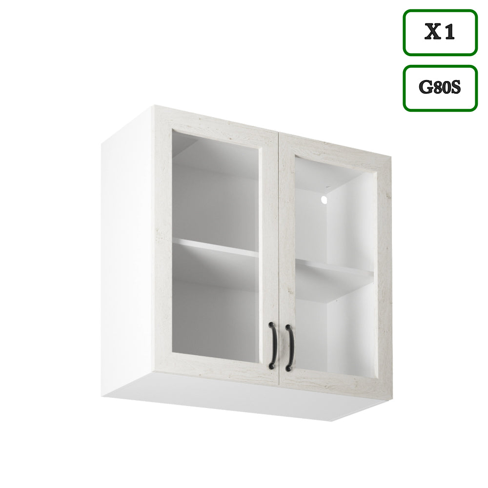Küchenzeile Mit Insel - Royal - Nordische Kiefer - K28-G340 cm - ROYAL24_MARKT