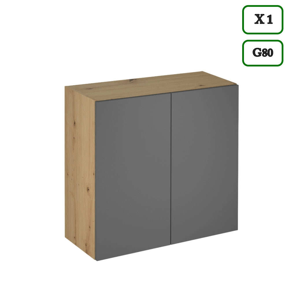 Winkelküche K99-G270 - Langen Grau - Design trifft Funktionalität - ROYAL24_MARKT