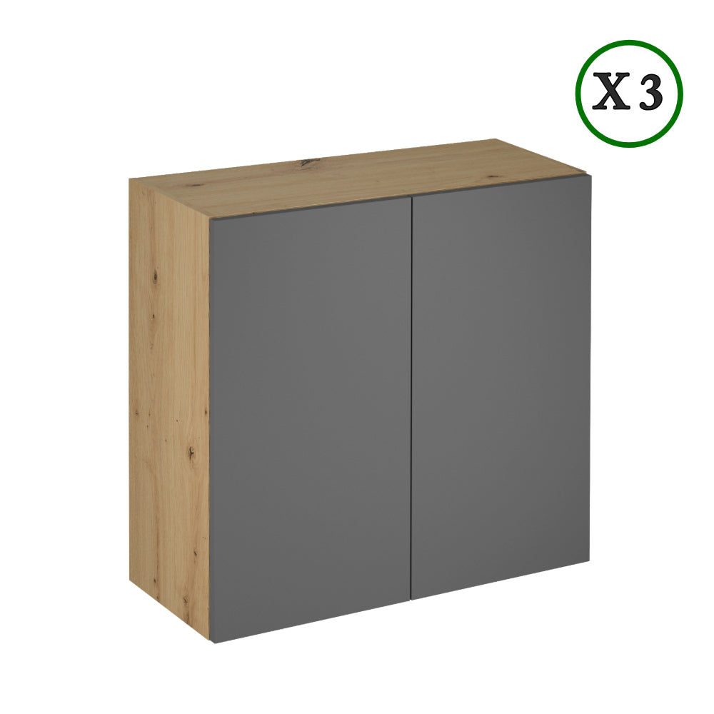 Küchenzeile K72-G360 R - Langen Grau - Langlebige Materialien für hohe Belastbarkeit - ROYAL24_MARKT