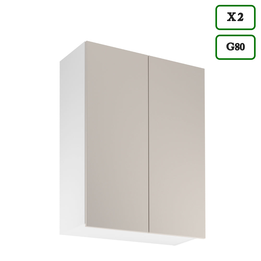 Küchenzeile - Sorento - Weiß Beige (Matt) - K58-400 cm - ROYAL24_MARKT