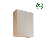 Küchenzeile - Sorento - Beige & Sonoma Eiche (Matt) - K46-G200 cm. - ROYAL24_MARKT
