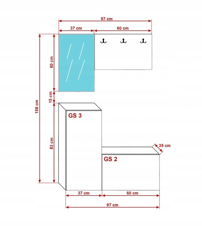 Garderobenschrank F17
