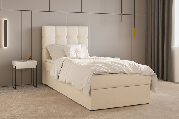 Boxbett - Bett 05 OSLO - Hugo- mit Bettkasten und Waschbarem Topper