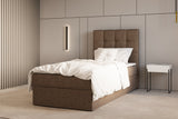 Boxbett - Bett 05 OSLO - Hugo- mit Bettkasten und Waschbarem Topper