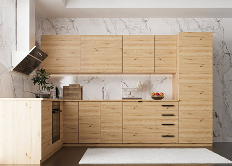 Winkelküche – Nexa – Artisan Eiche (Holzoptik) – K53-330×210 cm