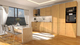 Nexa Küchenzeile KÜ01-L – Modernes Design in Woodline mit maximalem Stauraum