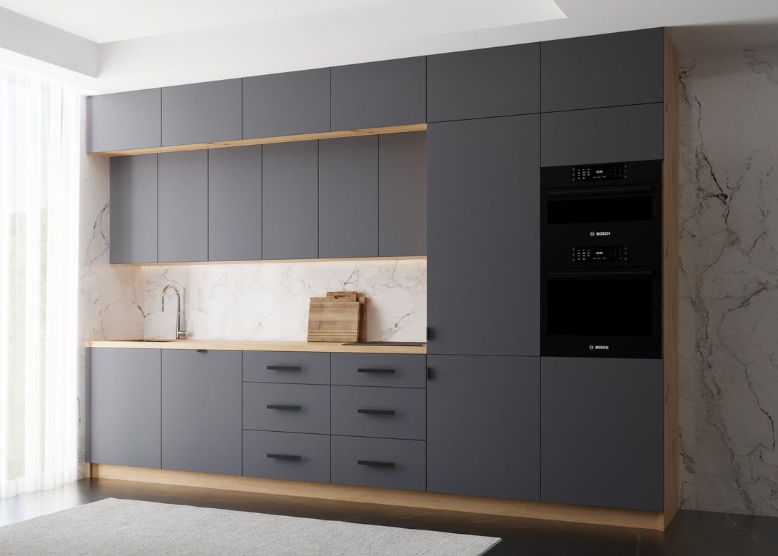 Küchenzeile - Langen - Grau - K50-G360 cm - ROYAL24_MARKT