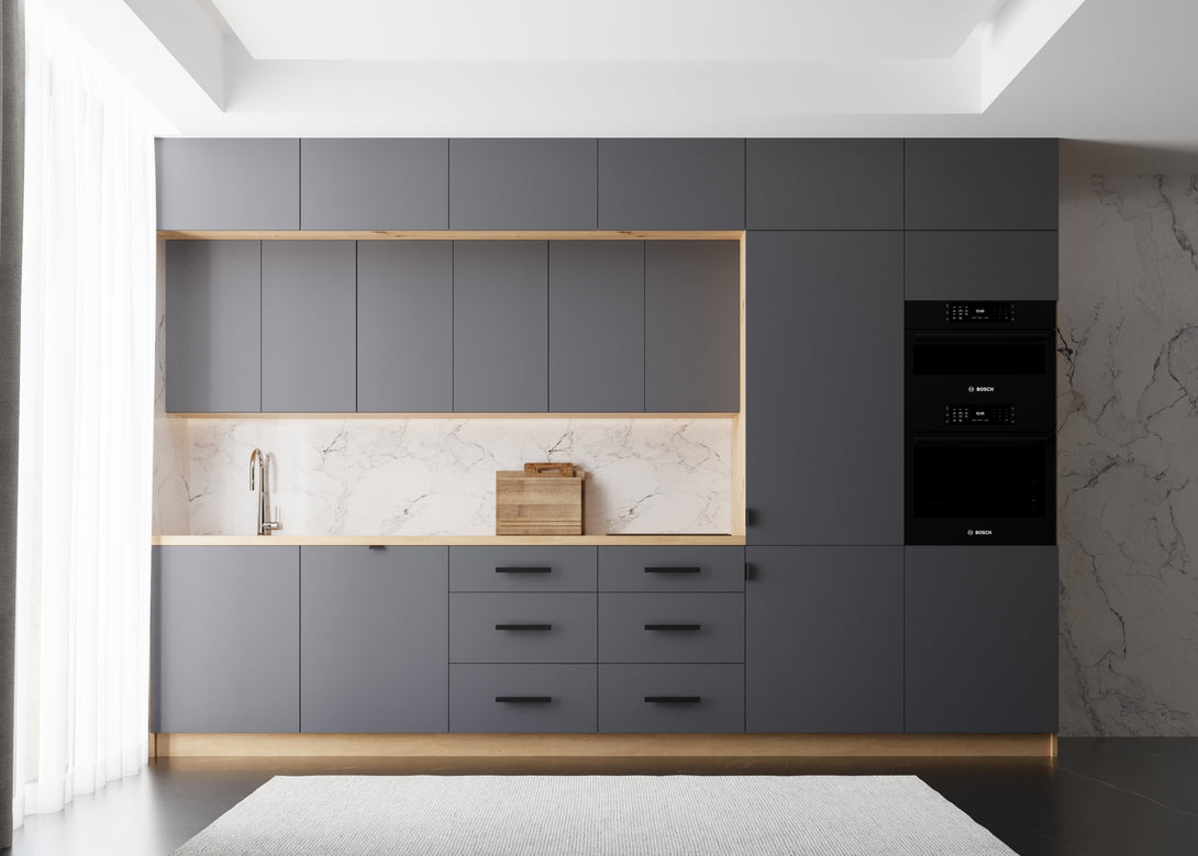 Küchenzeile - Langen - Grau - K50-G360 cm - ROYAL24_MARKT