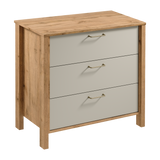 Velario Wohnzimmer-Set 5-teilig – Modernes Wohnmöbel-Set in Wotan Eiche & Beige