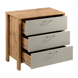 Velario Wohnzimmer-Set 5-teilig – Modernes Wohnmöbel-Set in Wotan Eiche & Beige