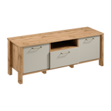 Velario Wohnzimmer-Set 5-teilig – Modernes Wohnmöbel-Set in Wotan Eiche & Beige