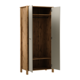 Velario Geräumiger Kleiderschrank 2-türig mit Kleiderstange und Einlegeboden – Stilvoll und Modern