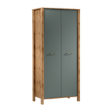 Velario Geräumiger Kleiderschrank 2-türig mit Kleiderstange und Einlegeboden – Stilvoll und Modern