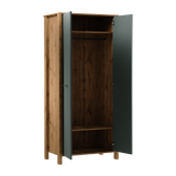 Velario Geräumiger Kleiderschrank 2-türig mit Kleiderstange und Einlegeboden – Stilvoll und Modern