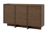 Akari Kommode Modern Elegant – Stilvolle große 3-türige Kommode mit Push-to-Open System in Baltic Storm Eiche