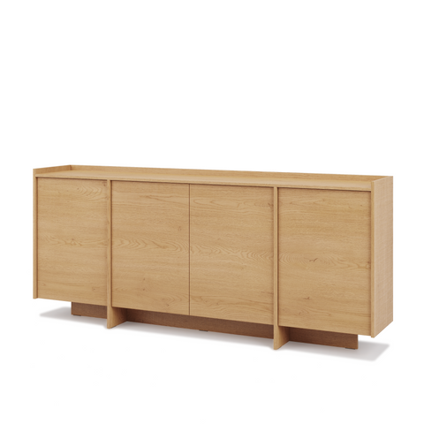 Akari Geräumige Design-Kommode mit 4 Türen und Push-to-Open-System