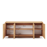 Akari Geräumige Design-Kommode mit 4 Türen und Push-to-Open-System