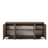 Akari Geräumige Design-Kommode mit 4 Türen und Push-to-Open-System