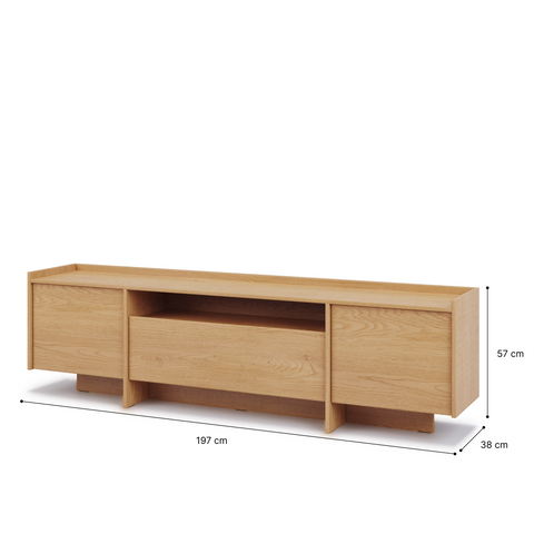 Akari Stilvolles TV-Lowboard mit Push-Open-System – Modernes mit großzügigem Stauraum