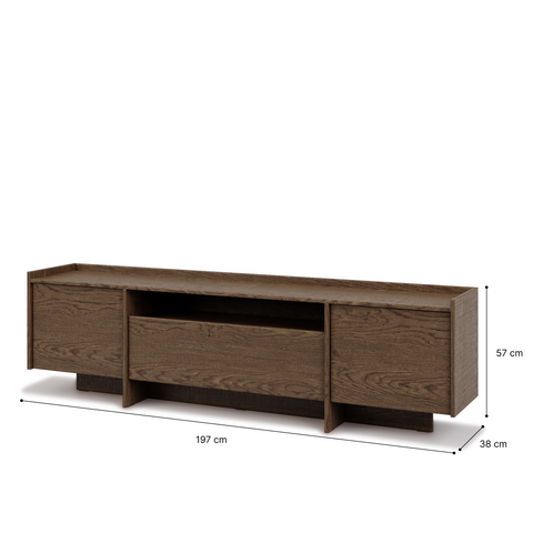 Akari Stilvolles TV-Lowboard mit Push-Open-System – Modernes mit großzügigem Stauraum