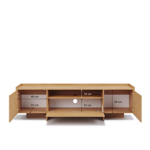 Akari Stilvolles TV-Lowboard mit Push-Open-System – Modernes mit großzügigem Stauraum