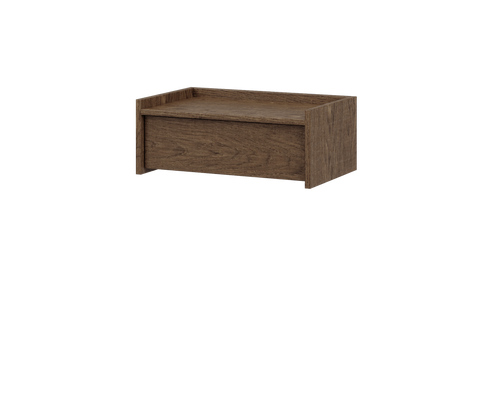 Akari Hängeboard Modern Elegant – Stilvolles Wandboard mit Schublade und Push-System in Baltic Storm Eiche