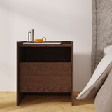 Akari Nachttisch Modern Elegant – Stilvolle Kommode mit Push-to-Open Funktion