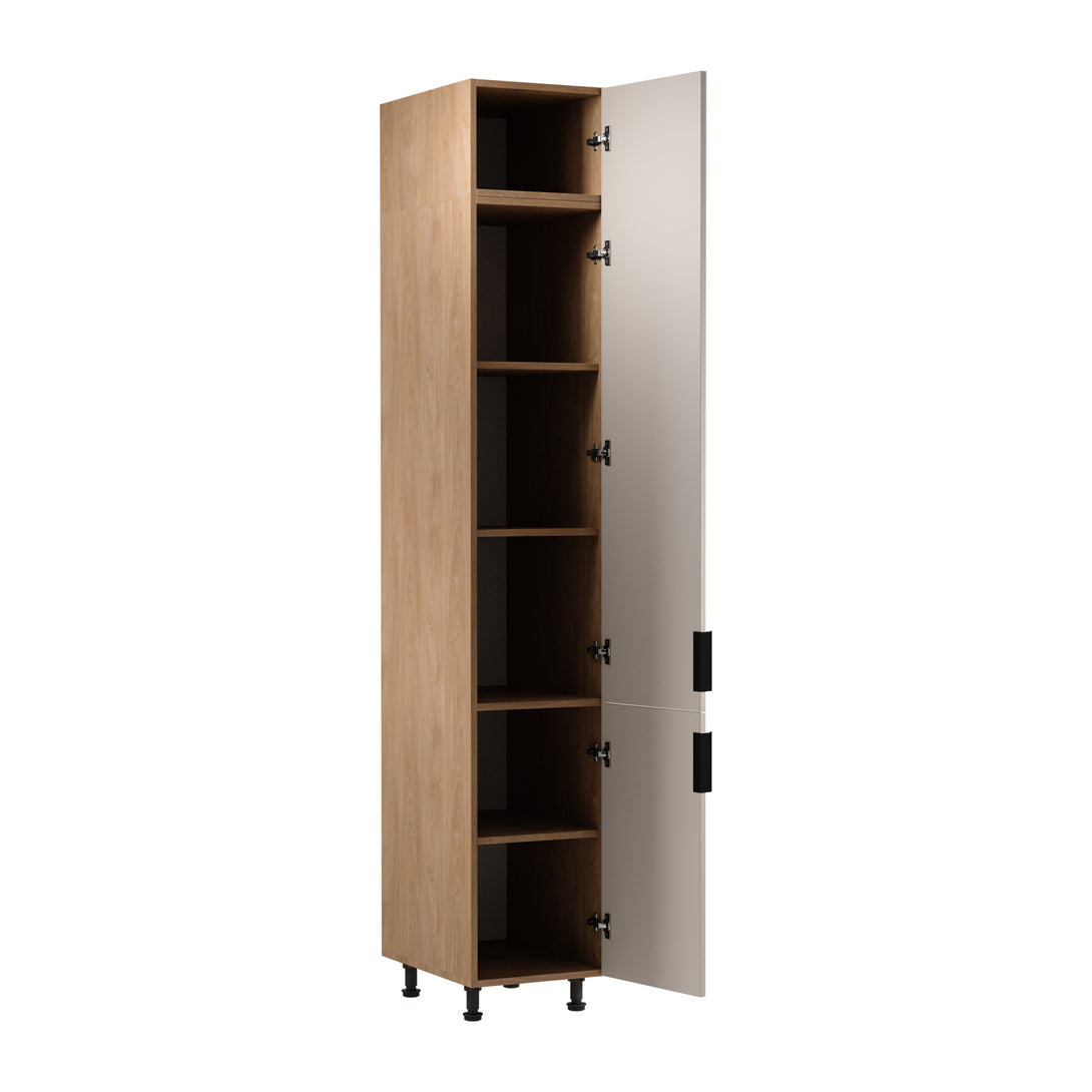 Hochschrank  D40SPWN P/L - Sorento Beige Sonoma Eiche - elegantes Design für eine aufgeräumte Küche - ROYAL24_MARKT