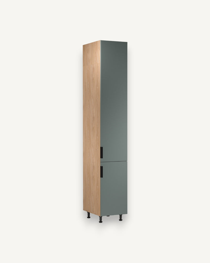 Hochschrank D40SPWN P/L - Sorento Grün Sonoma Eiche - Maximale Ordnung, minimaler Platzverbrauch.