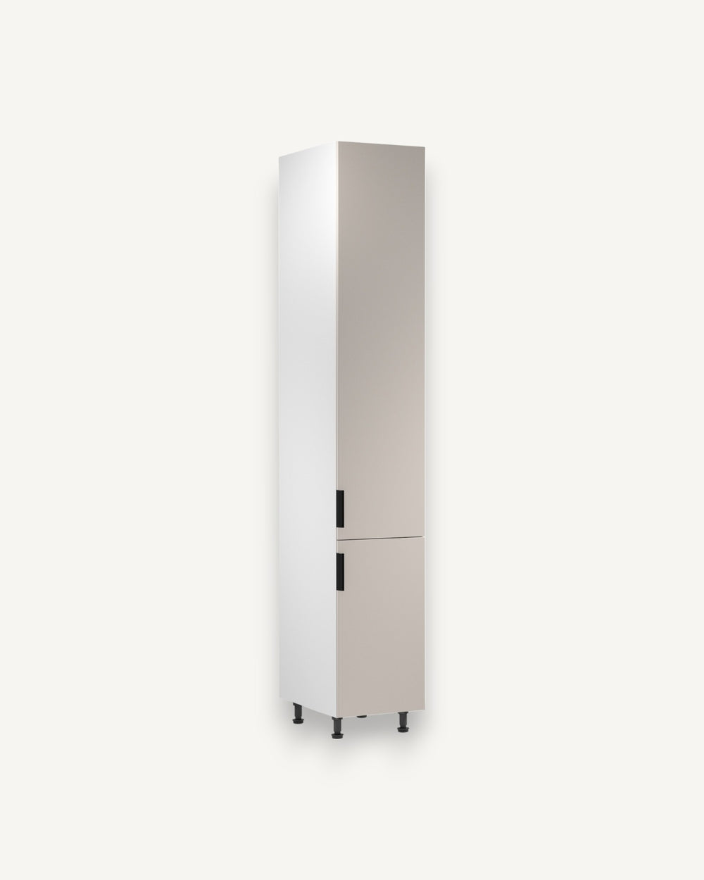 Hochschrank D40SPWN P/L – Sorento Weiß Beige – Praktisch, modern und funktional.