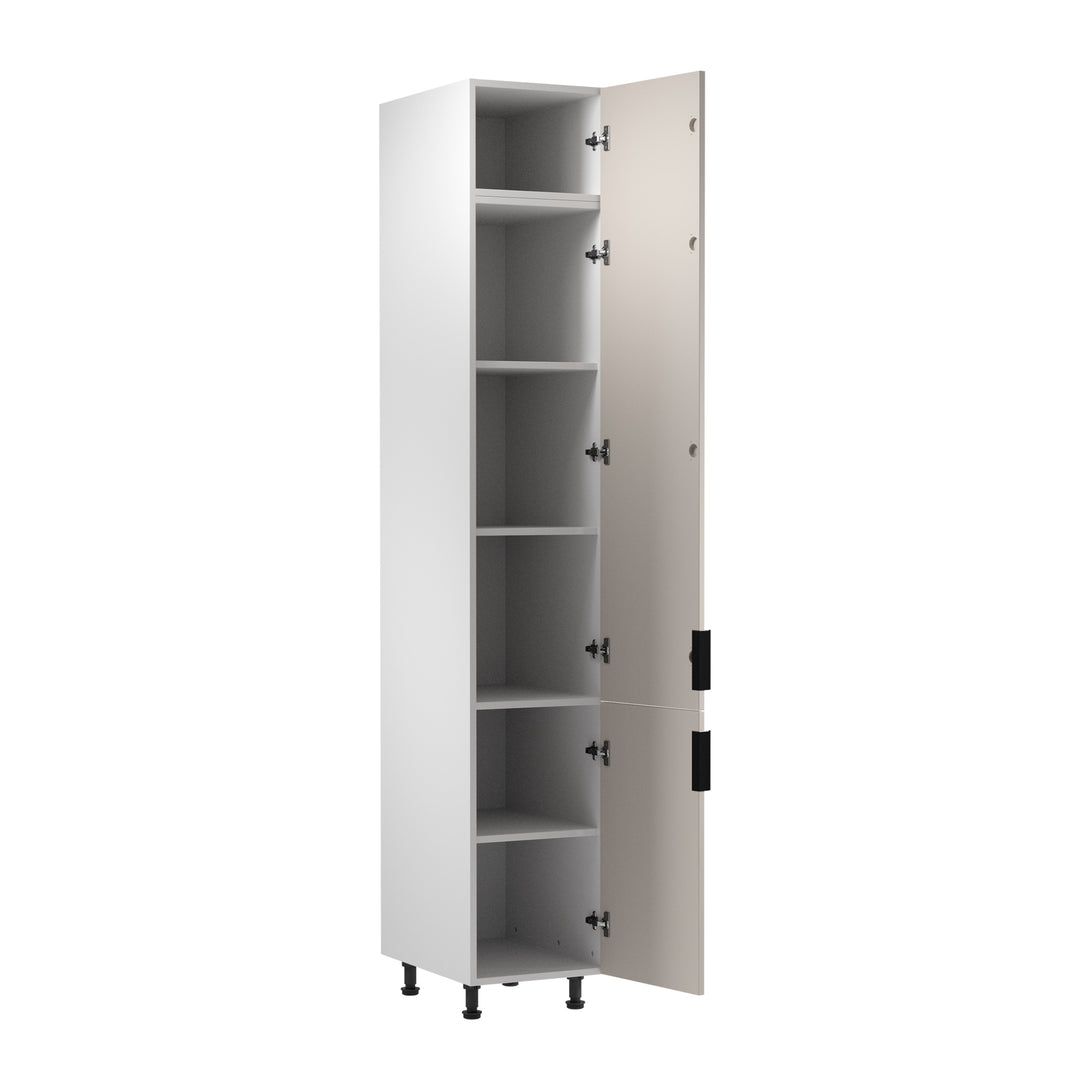 Hochschrank D40SPWN P/L - Sorento Weiß Beige - Praktisch, modern und funktional. - ROYAL24_MARKT