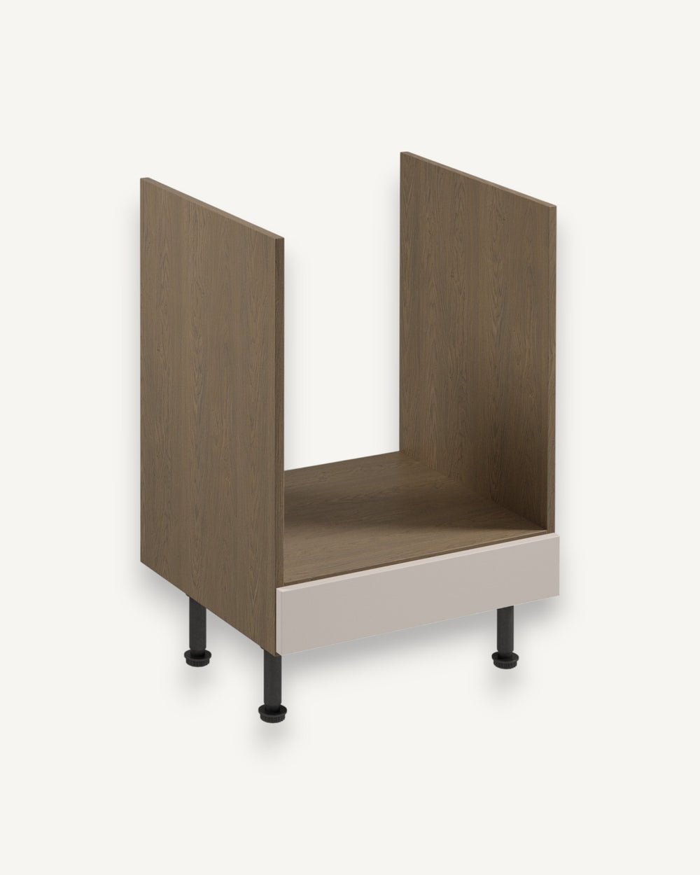 Herdumbauschrank D60ZK - Sorento Beige - Elegante Einfassung für Ihren Herd.