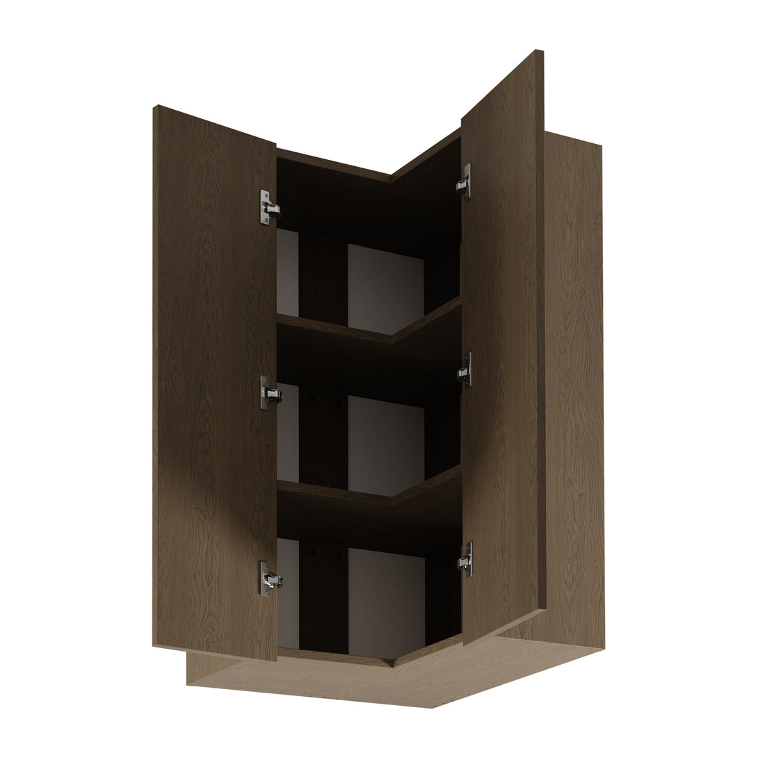 Eckhängeschrank G60N2 – Sorento Dunkle Eiche - Cleverer Stauraum mit Stil und Eleganz. - ROYAL24_MARKT