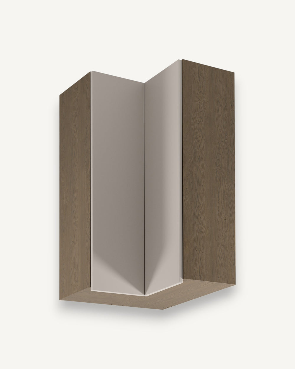 Eckhängeschrank G60N2 – Sorento Beige – Funktionalität trifft Design in der Ecke.