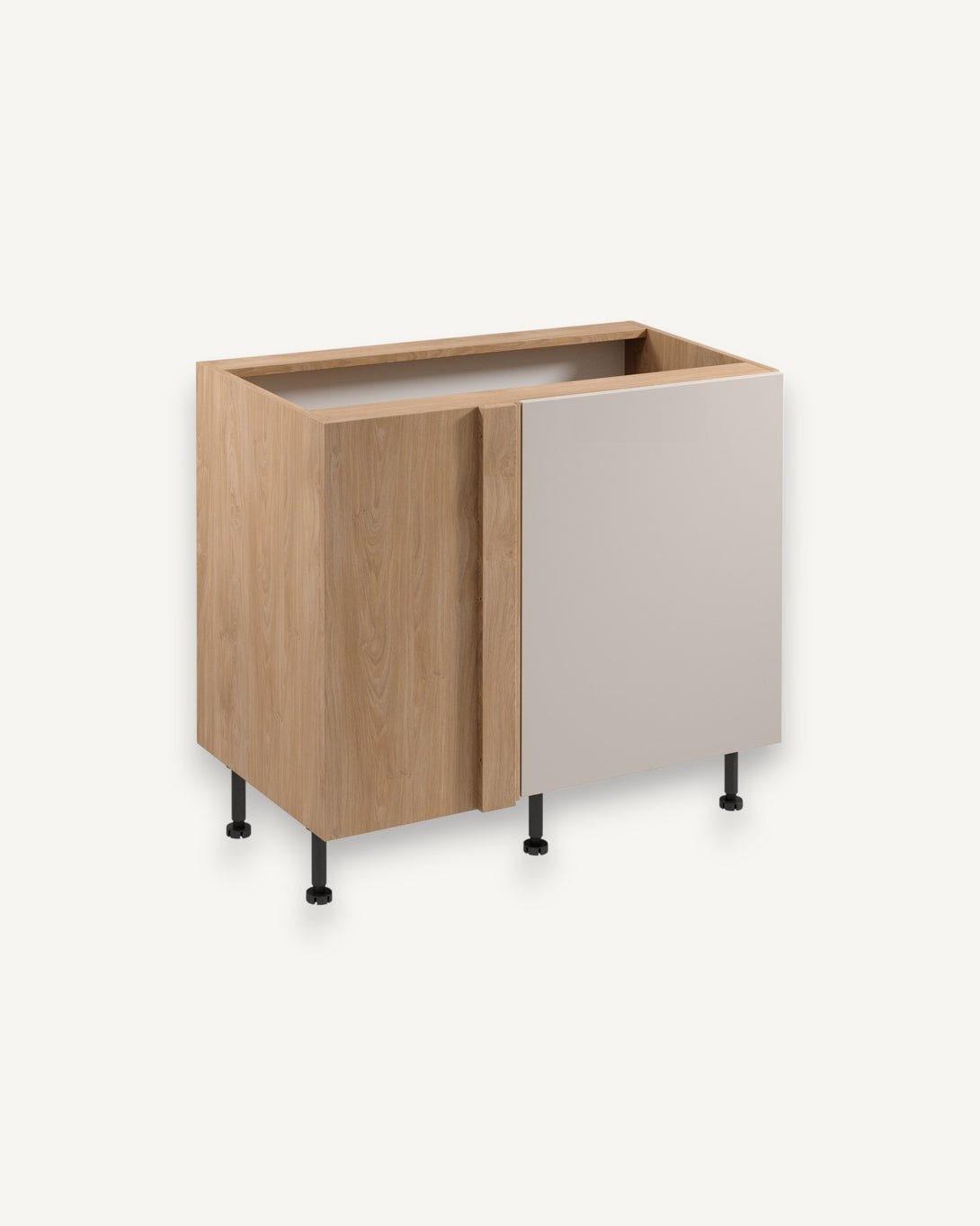 Eckunterschrank D100N R/L - Sorento Beige Sonoma Eiche - perfektes Design für Ihre Küche. - ROYAL24_MARKT