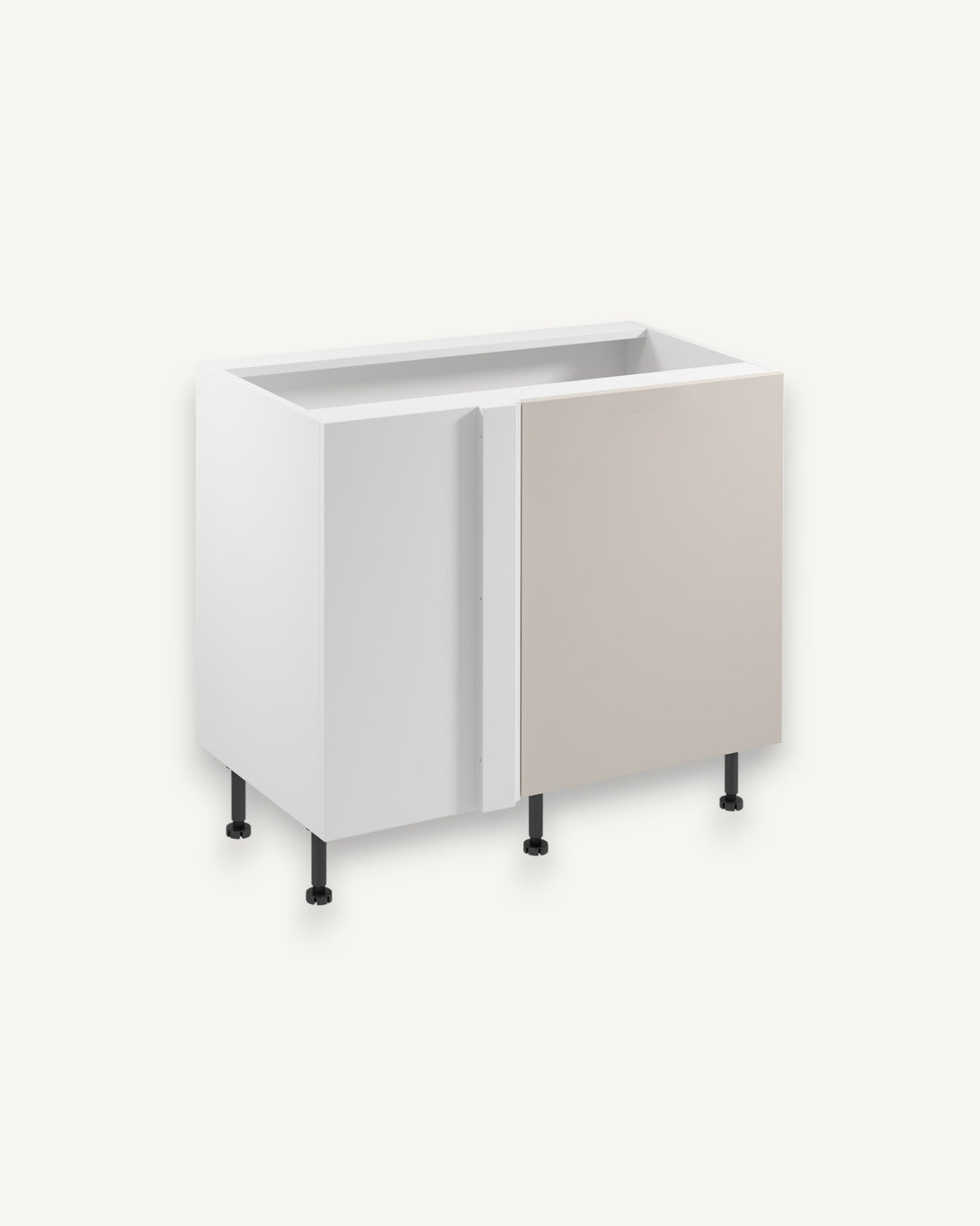 Eckunterschrank D100N R/L - Sorento Weiß Beige - Mehr Stauraum für Ihre Küche. - ROYAL24_MARKT