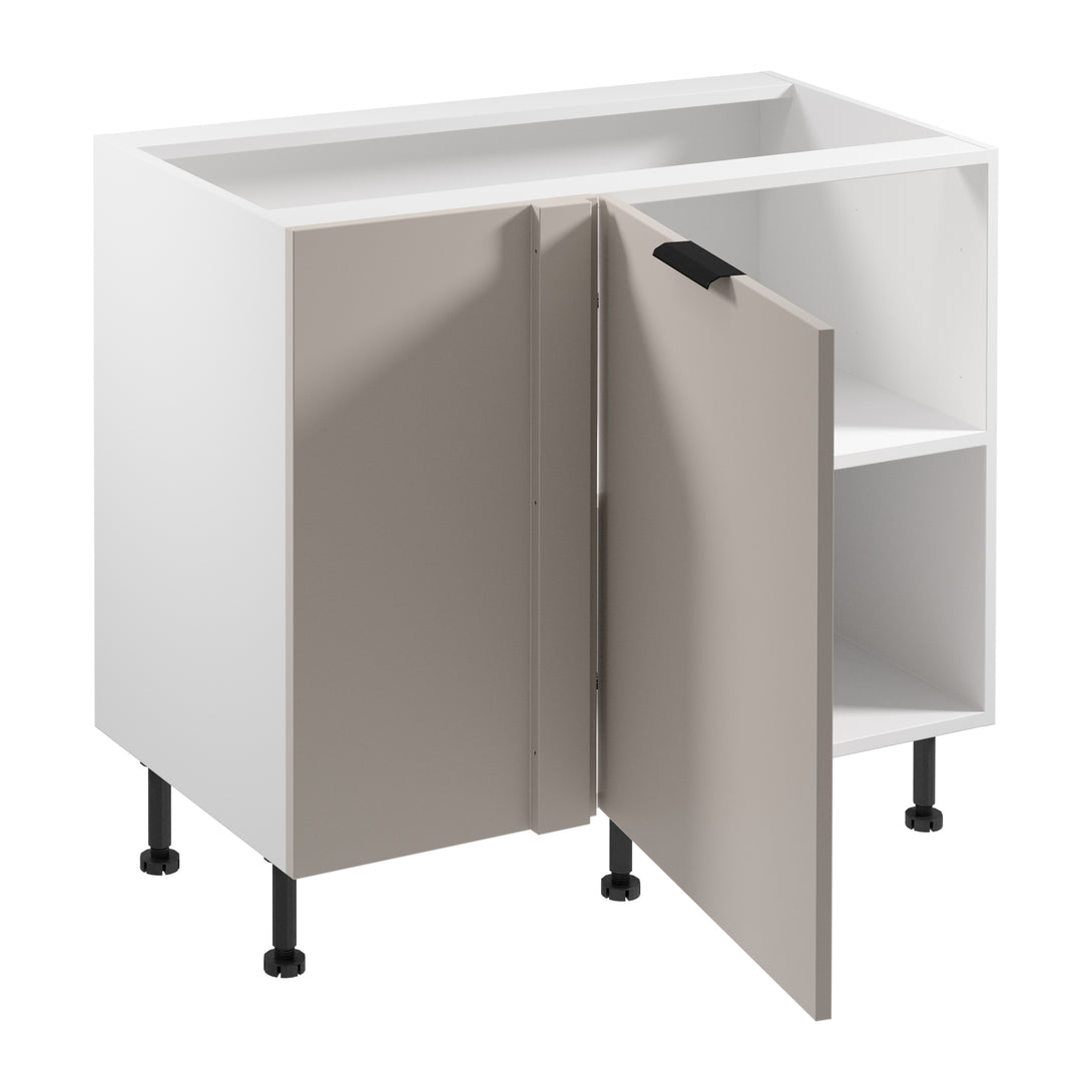 Eckunterschrank D100N R/L - Sorento Weiß Beige - Mehr Stauraum für Ihre Küche. - ROYAL24_MARKT