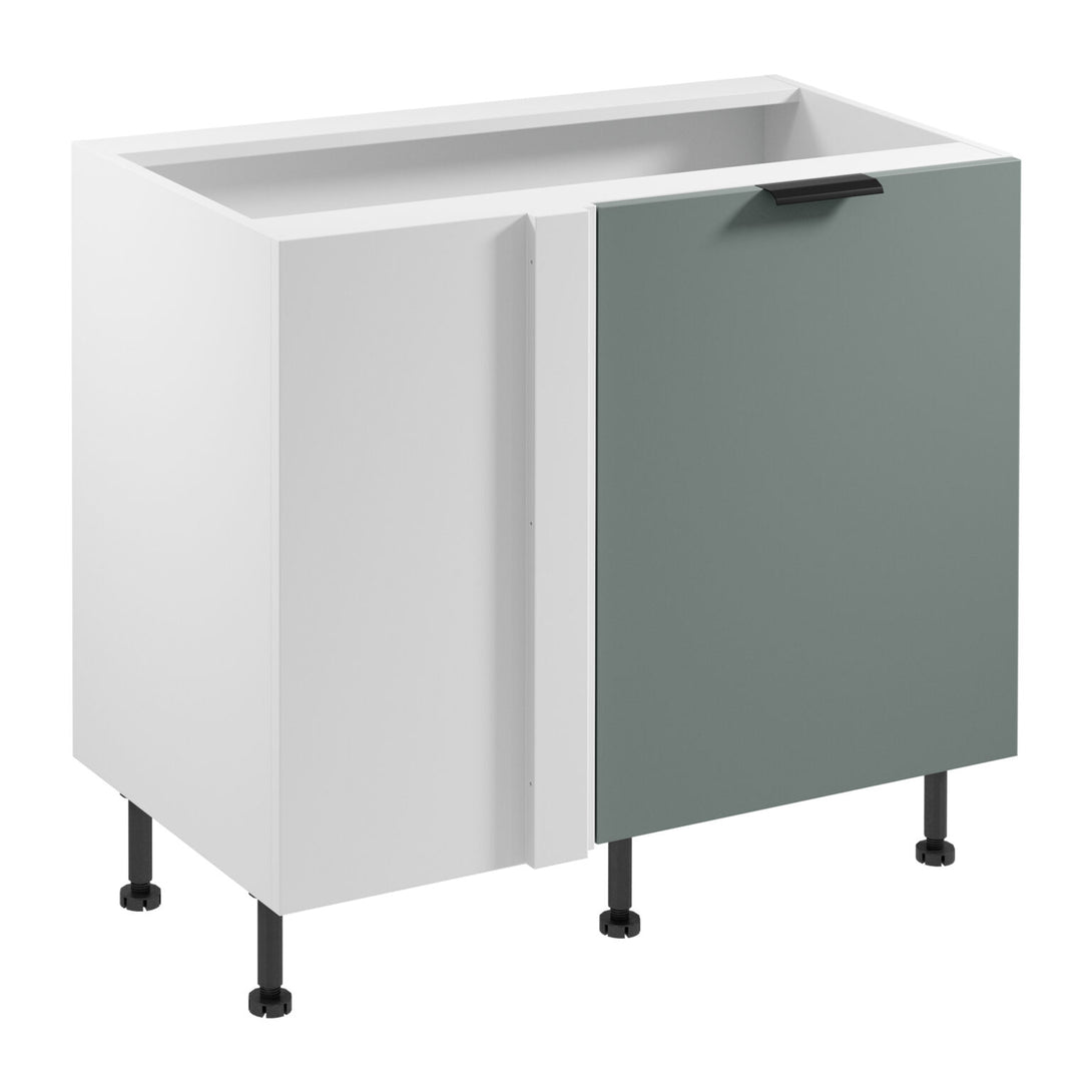 Eckunterschrank D100N P/L - Sorento Weiß Grün - Maximale Stauraumnutzung in Ihrer Küche. - ROYAL24_MARKT