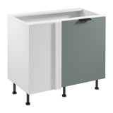 Eckunterschrank D100N P/L - Sorento Weiß Grün - Maximale Stauraumnutzung in Ihrer Küche. - ROYAL24_MARKT