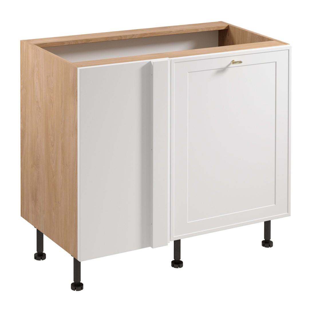 Eckunterschrank D100N P/L - Sorento Sonoma Eiche Weiß - Elegantes Design für Ihre Küche. - ROYAL24_MARKT