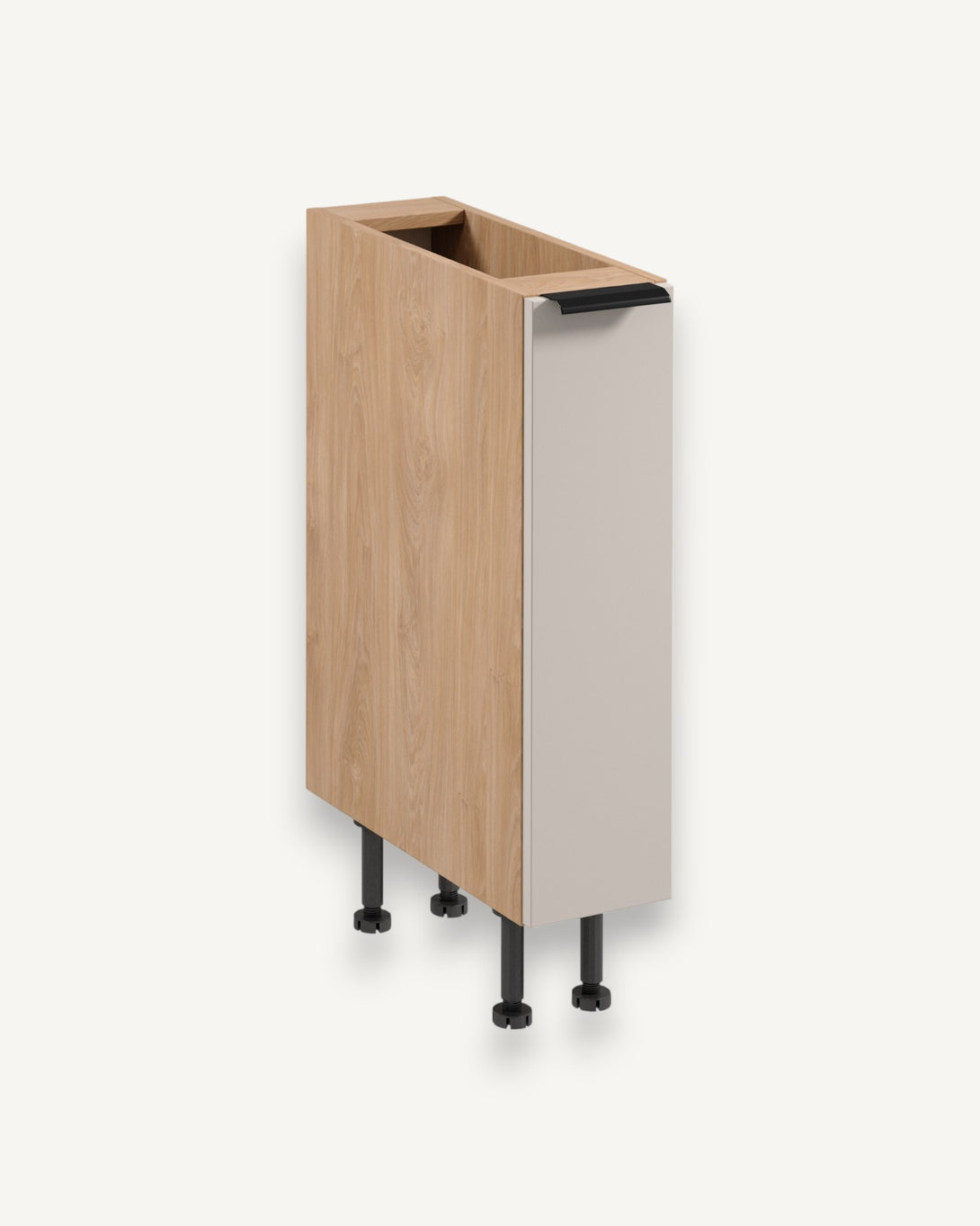 Apothekerschrank D20C - Sorento Beige Sonoma Eiche - in minimalistischem Stil für moderne Küchene. - ROYAL24_MARKT
