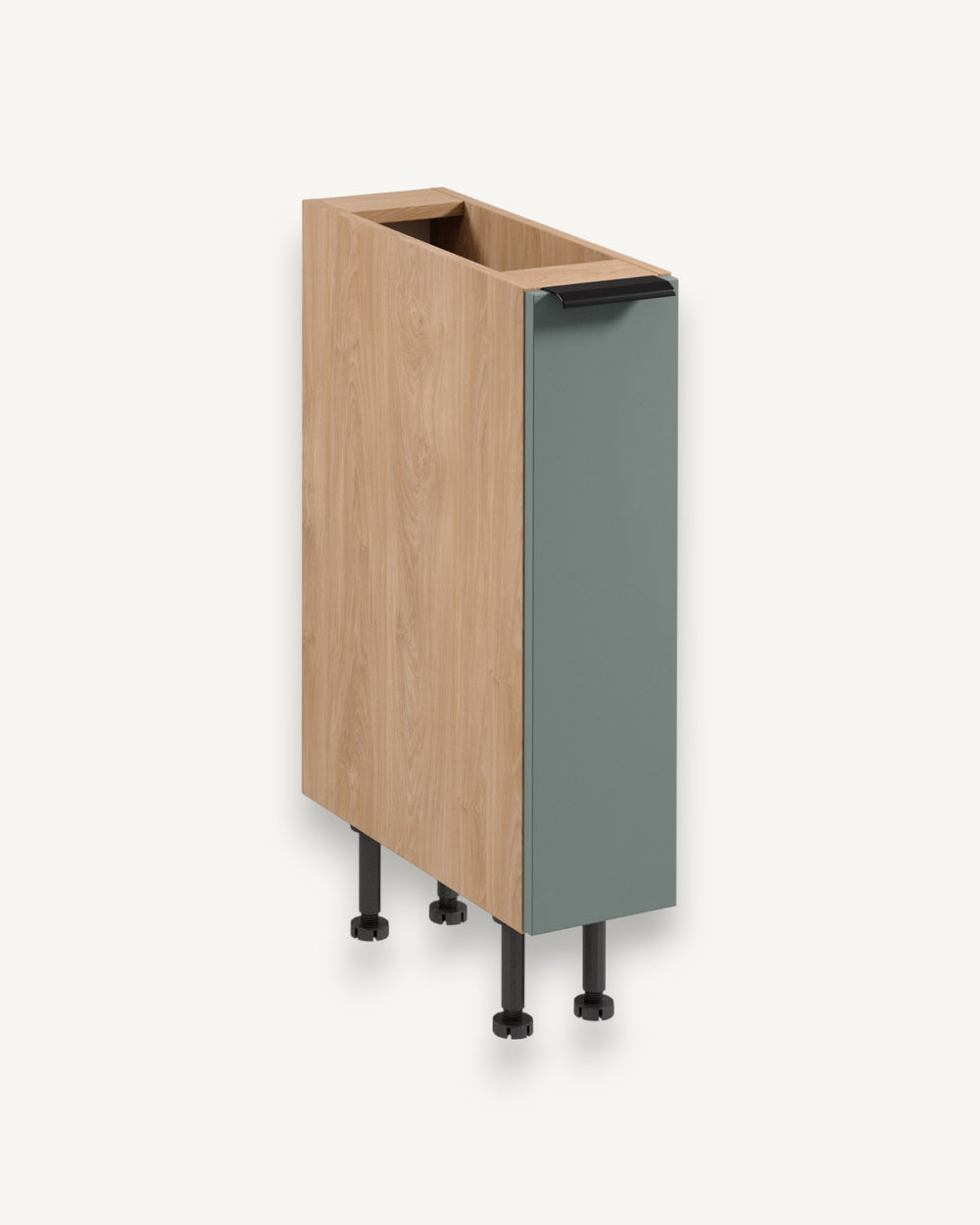 Apothekerschrank D20C – Sorento Grün Sonoma Eiche – Mehr Stauraum mit Stil.