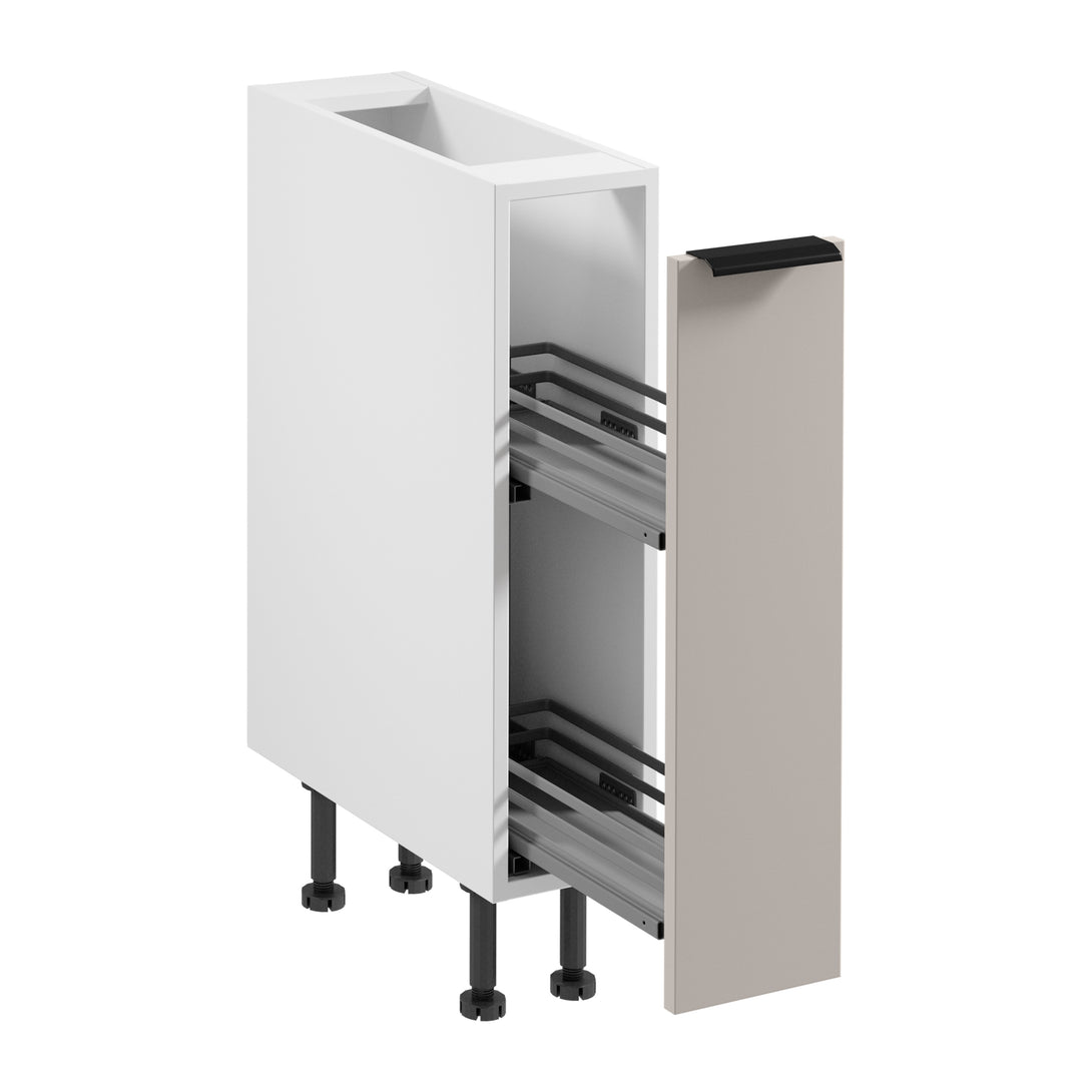 Apothekerschrank D20C - Sorento Weiß Beige - Schmale Eleganz für Ihre Küche. - ROYAL24_MARKT